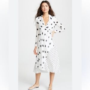 Farm Rio Polkadot Wrap Dress